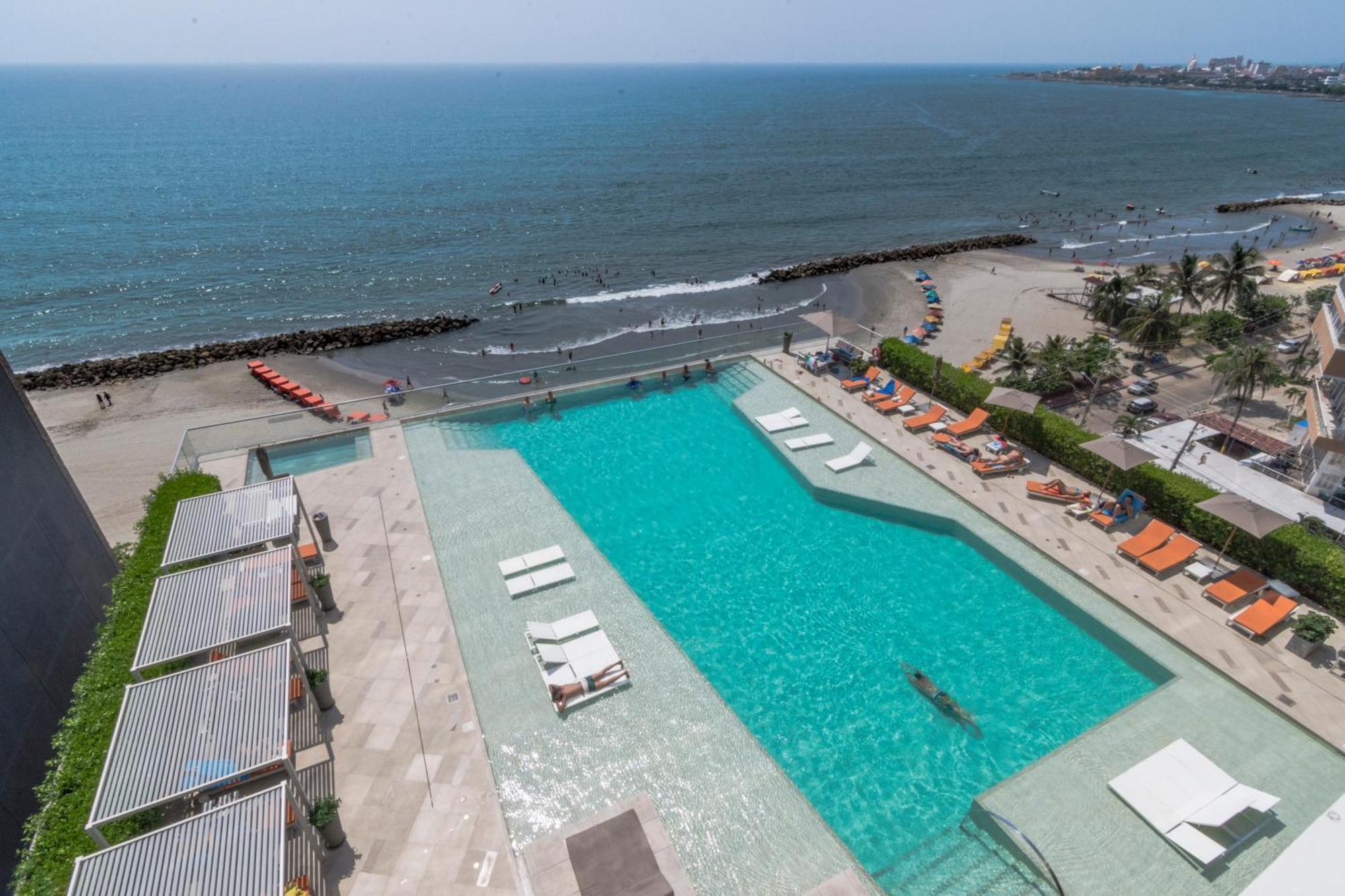 41St Fl Beach Condo In Bocagrande Cartagena Eksteriør bilde
